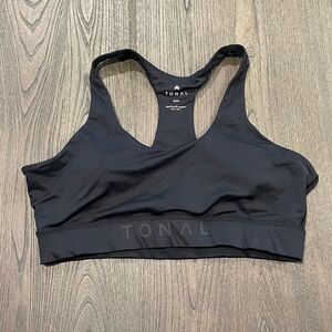 NWOT Tonal Black Sports Bra Size 3X